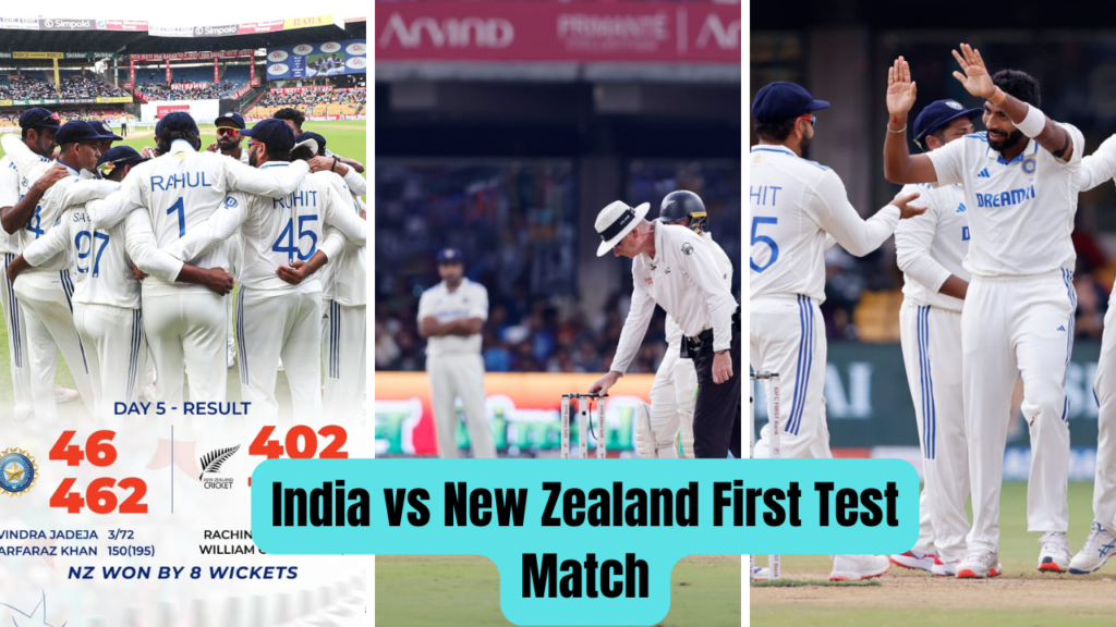 India vs New Zealand First Test Match ( credit : - twitter x )