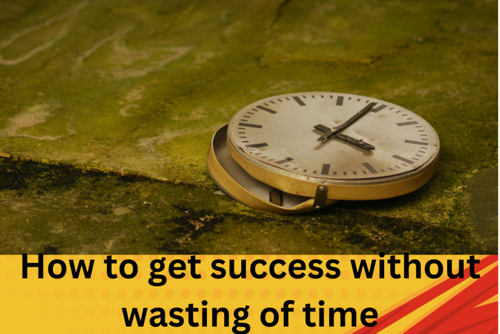 How to get success without wasting of  time