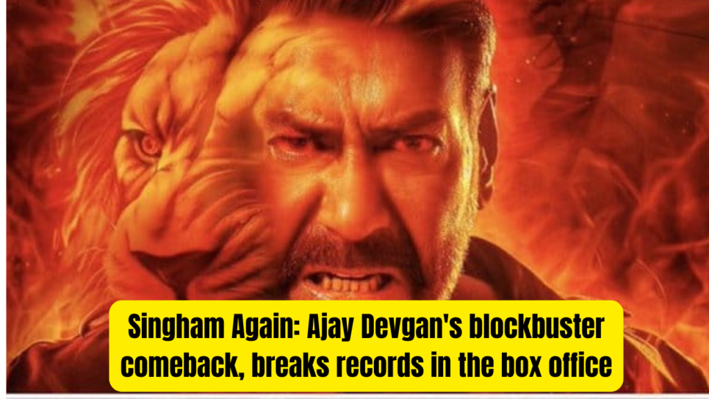 Singham Again: Ajay Devgan's blockbuster comeback, breaks records in the box office ( canva )