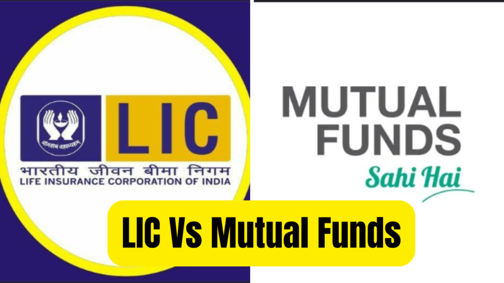 LIC Vs Mutual Funds ( canva )